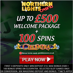 Northern Lights Casino Sign Up Bonus Banner