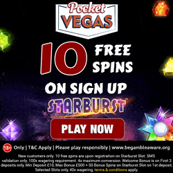 Vegas Mobile Casino Free Spins Bonus Banner